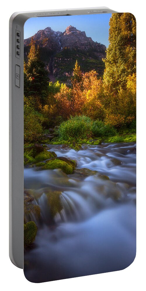 Autumn Portable Battery Charger featuring the photograph Autumn Creek by Darren White