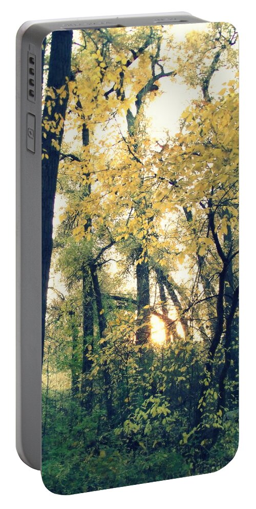 Fall Colors Portable Battery Charger featuring the photograph Autumn Evening by Jessica Myscofski