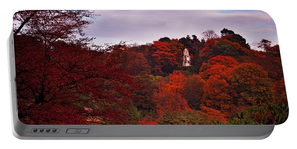 Paogoda Portable Battery Charger featuring the photograph Autumn Pagoda by B Cash
