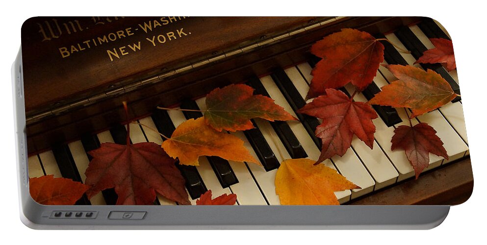 Autumn Portable Battery Charger featuring the photograph Autumn Piano 14 by Mick Anderson