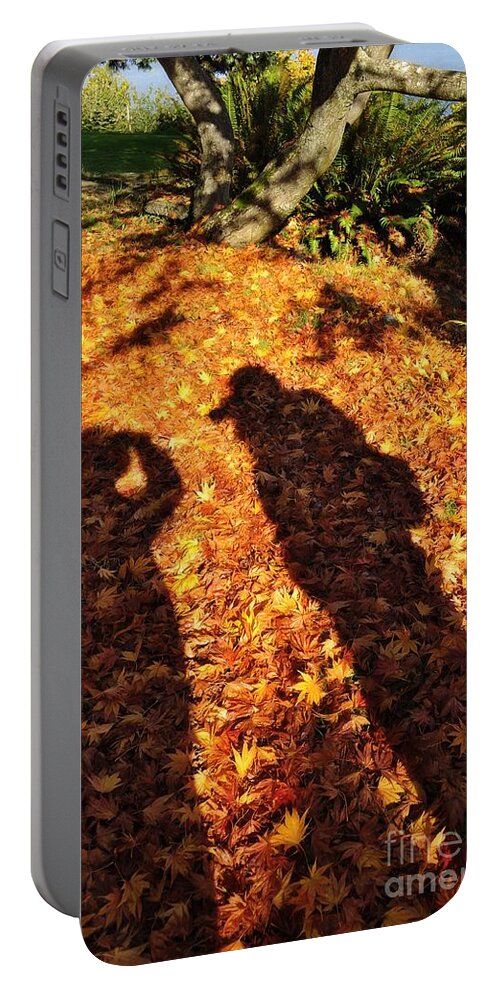 Autumn Portable Battery Charger featuring the photograph Autumn Shadows by Tikvah's Hope