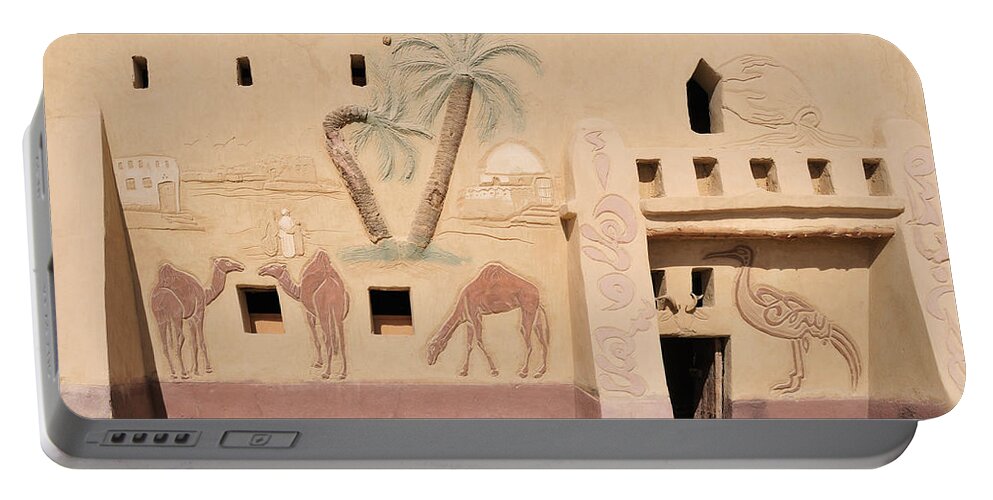 Egypt Portable Battery Charger featuring the digital art Badr by Carol Ailles
