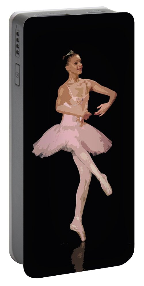 Finland Portable Battery Charger featuring the photograph Ballerina Warhol style by Jouko Lehto