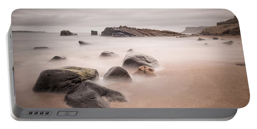 Pans Rock Portable Battery Charger featuring the photograph Ballycastle - Pans Rocks by Nigel R Bell