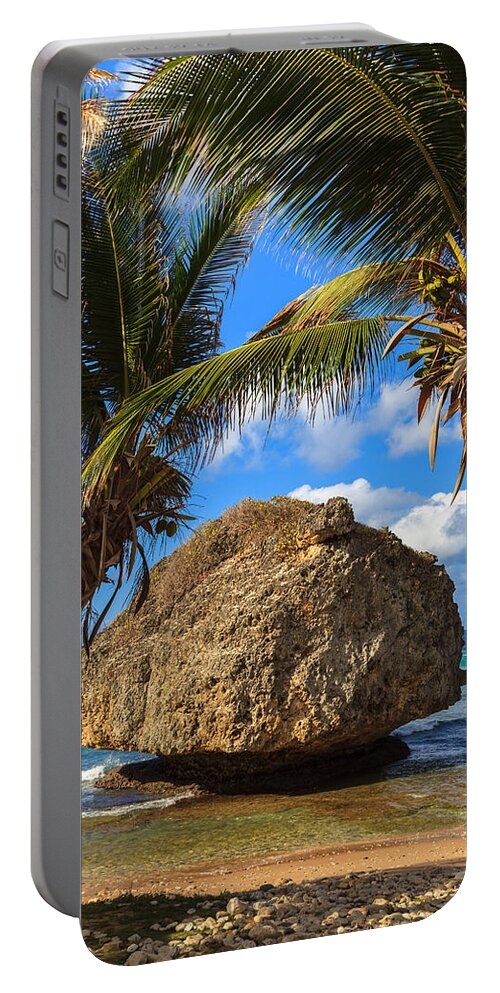 Barbados Portable Battery Charger featuring the photograph Barbados Beach by Raul Rodriguez