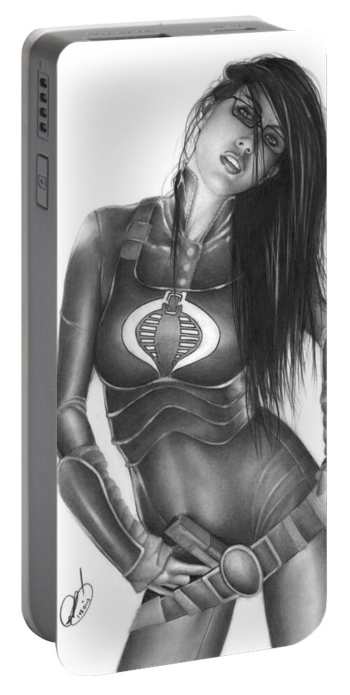 Gi Portable Battery Charger featuring the painting Baroness by Pete Tapang