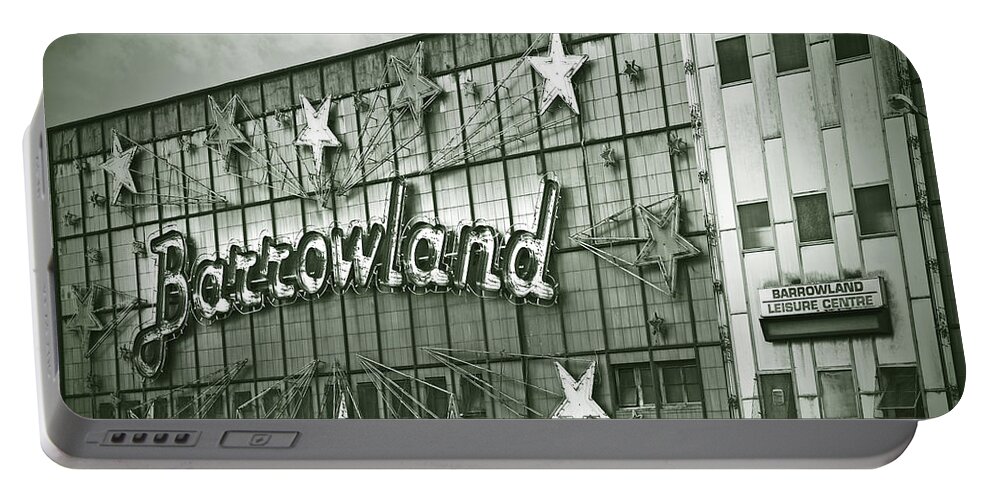 Barrowland Portable Battery Charger featuring the photograph Barrowland Glasgow by Liz Leyden
