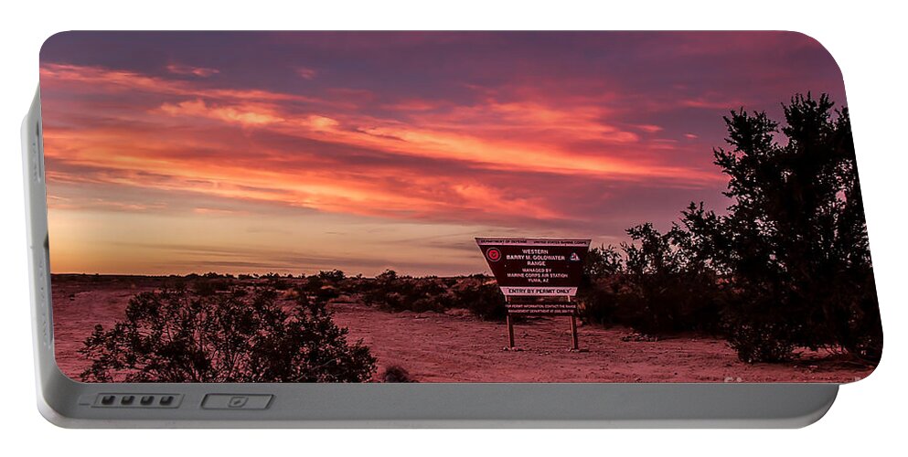  Air Force Range Portable Battery Charger featuring the photograph Barry Goldwater Range by Robert Bales