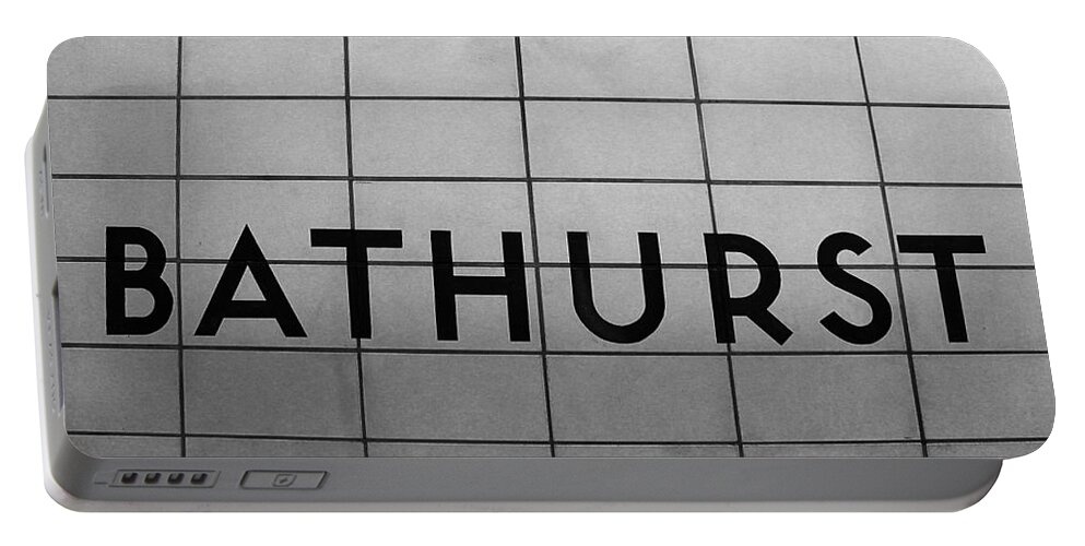 Subway Portable Battery Charger featuring the photograph Bathurst Subway Stop by Nina Silver