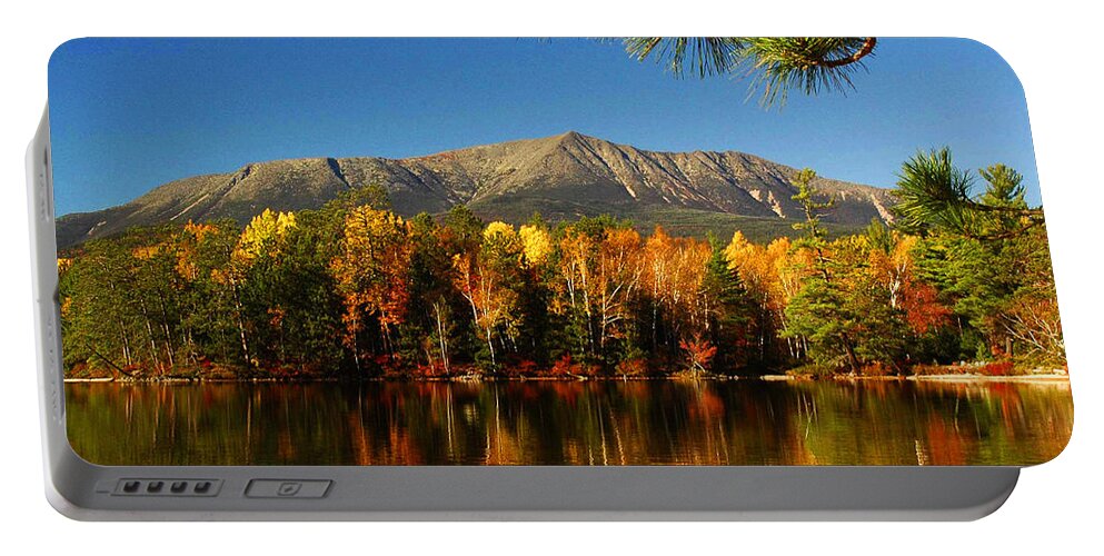 Reflections Portable Battery Charger featuring the photograph Baxter Fall Reflections by Alana Ranney