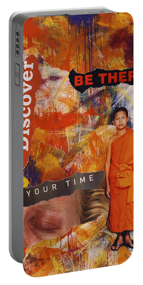 Collage Portable Battery Charger featuring the digital art Be There by John Vincent Palozzi