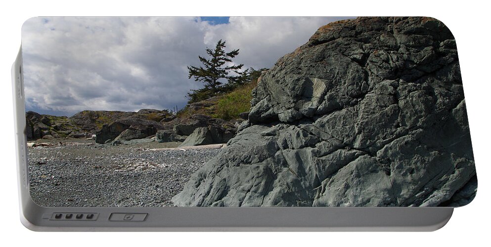 Beach Portable Battery Charger featuring the photograph Beach at Fort Rodd Hill by Marilyn Wilson
