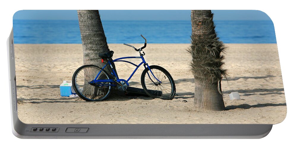 Venice Beach Portable Battery Charger featuring the photograph Beach Day by Art Block Collections