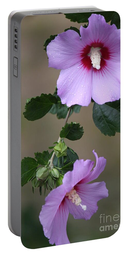Flora Portable Battery Charger featuring the photograph Beauty Doubles by Jennifer E Doll