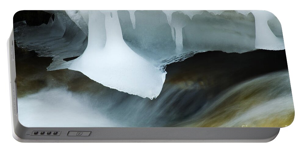 Ice Portable Battery Charger featuring the photograph Beauty Of Winter Ice Canada 4 by Bob Christopher
