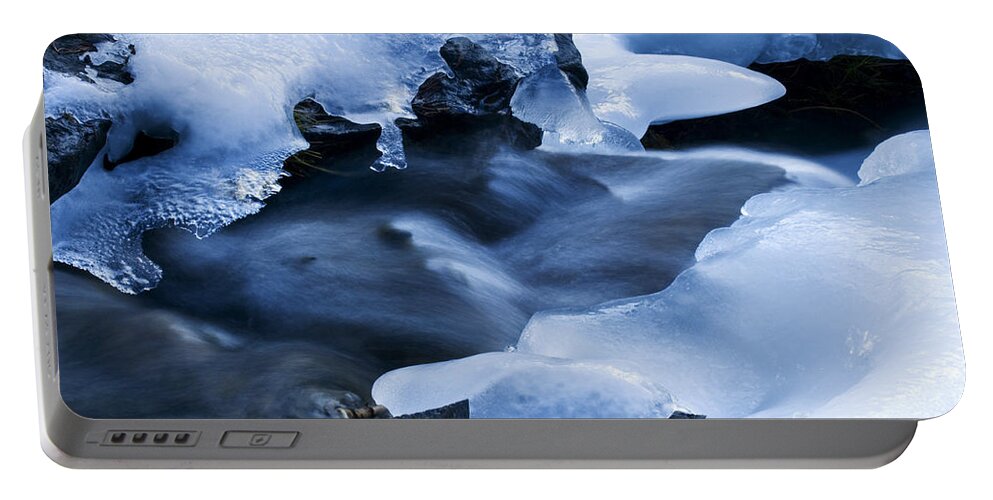Ice Portable Battery Charger featuring the photograph Beauty Of Winter Ice Canada 18 by Bob Christopher