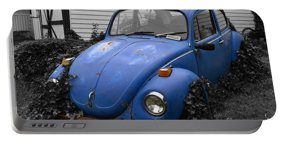 Vw Portable Battery Charger featuring the photograph Beetle Garden by Angela DeFrias