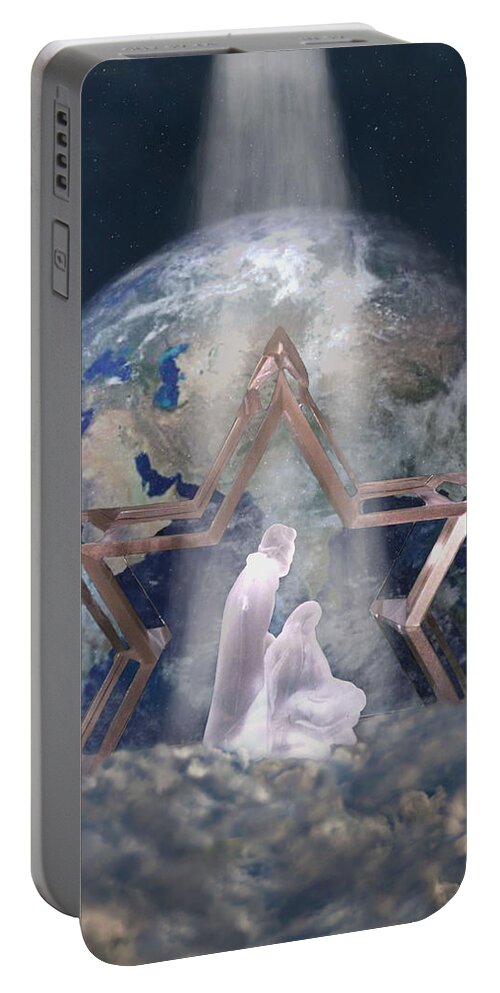 Nativity Portable Battery Charger featuring the photograph Behold My Beloved Son.... by Sandi OReilly