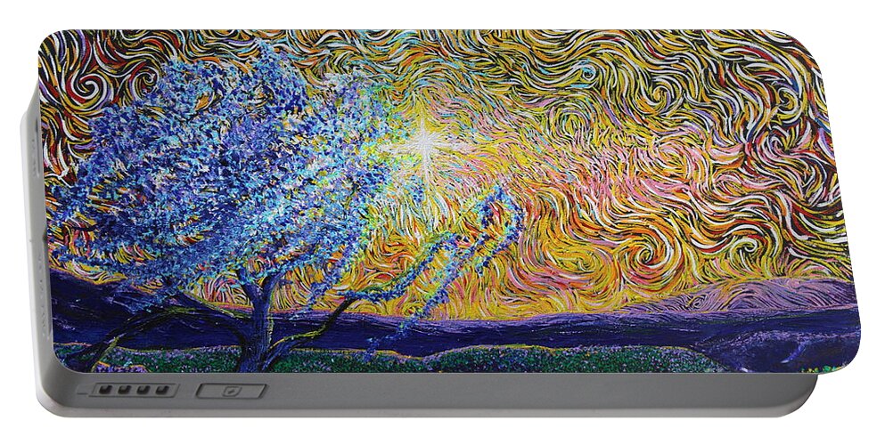 Modern Impressionism Portable Battery Charger featuring the painting Behold The Dream by Stefan Duncan