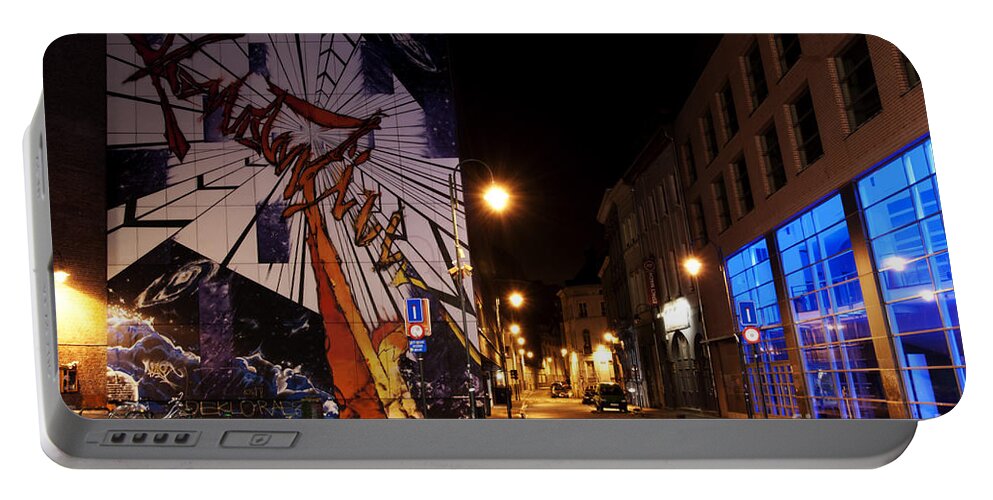 Art Portable Battery Charger featuring the photograph Belgium Street Art by Juli Scalzi