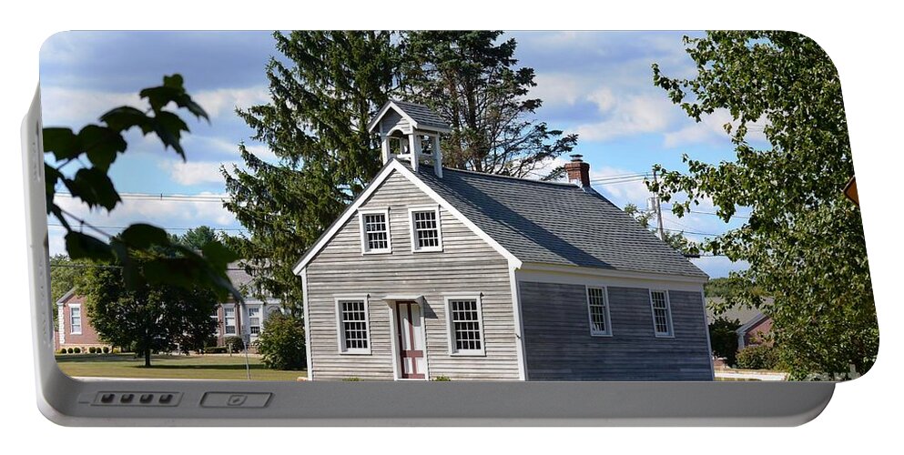 One-room Schoolhouse Portable Battery Charger featuring the photograph Bell School House by Lisa Kilby