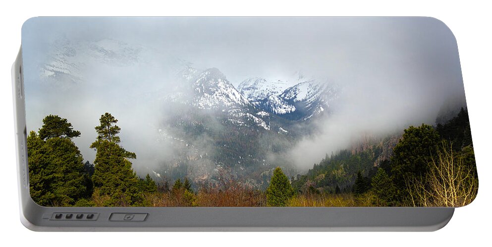 Fog Portable Battery Charger featuring the photograph Beyond by Shane Bechler