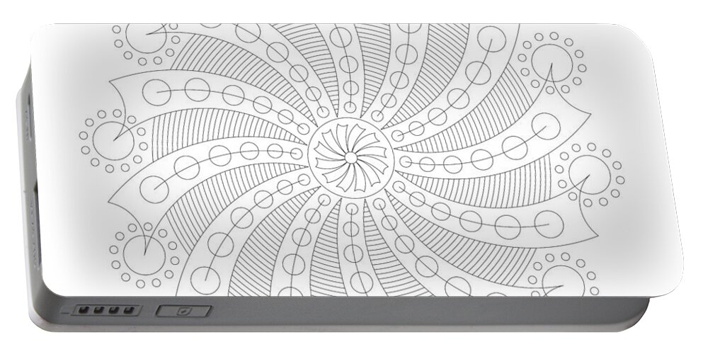 Relief Portable Battery Charger featuring the digital art Big Bang by DB Artist