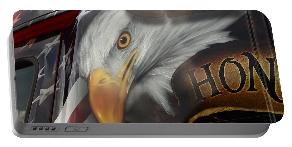 Art Portable Battery Charger featuring the photograph Big Rig artwork by Karl Rose