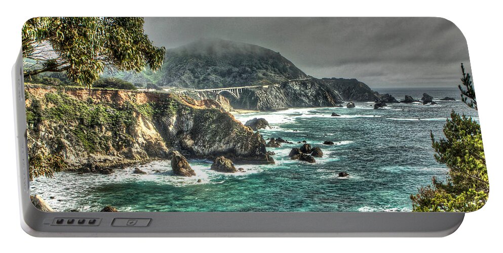 Beach Portable Battery Charger featuring the photograph Big Sur Coast by SC Heffner