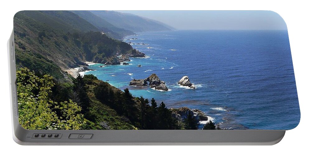  Big Sur Portable Battery Charger featuring the photograph Big Sur Coast by Steve Ondrus