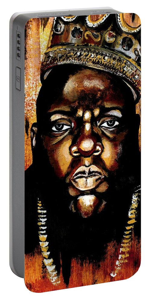 Music Portable Battery Charger featuring the photograph BiGgiE by Artist RiA
