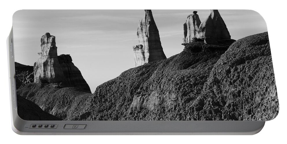 Textures Portable Battery Charger featuring the photograph Bisti Land Form 1 by Vivian Christopher