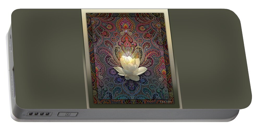 Lotus Portable Battery Charger featuring the photograph Bloom by Richard Laeton