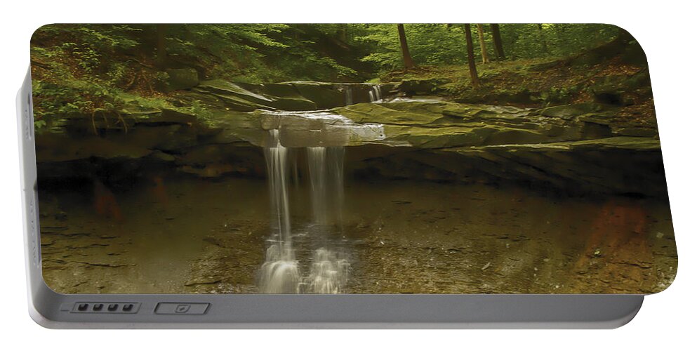 Akron Portable Battery Charger featuring the photograph Blue Hen Falls by Jack R Perry