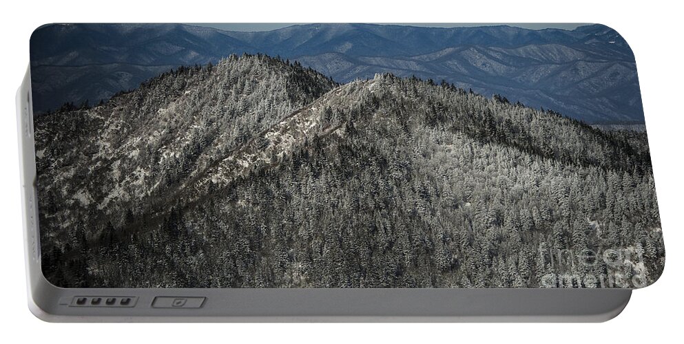 North Carolina Portable Battery Charger featuring the photograph Blue Ridge Parkway Visitor's Center at Waterrock Knob #1 by David Oppenheimer