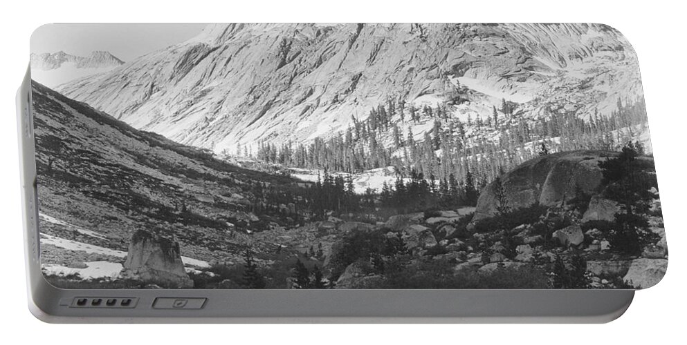 Boaring River Kings River Canyon Portable Battery Charger featuring the digital art Boaring River Kings River Canyon by Ansel Adams