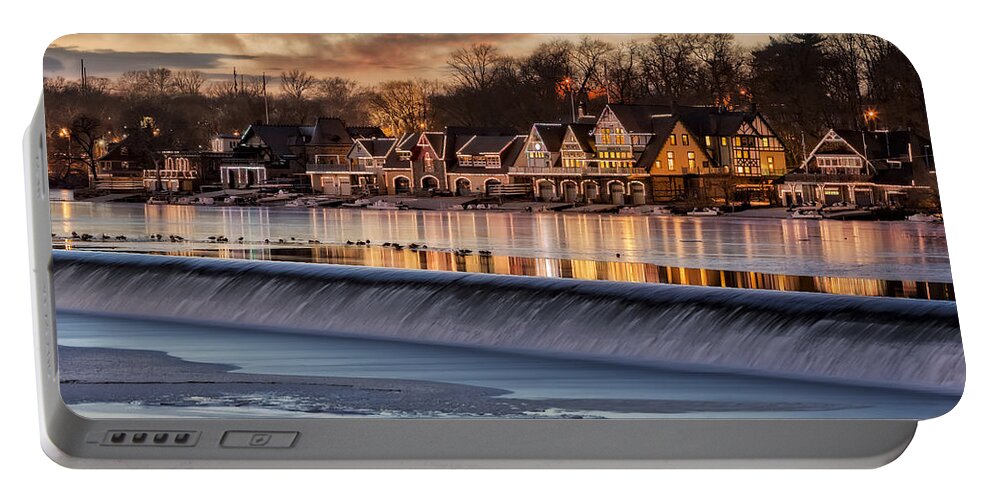 Boat House Row Portable Battery Charger featuring the photograph Boathouse Row Philadelphia PA by Susan Candelario