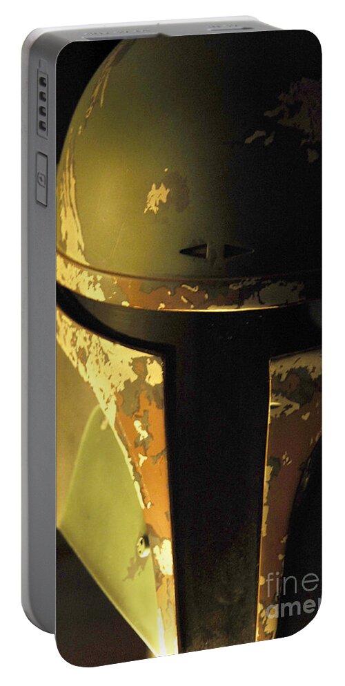 Boba Portable Battery Charger featuring the photograph Boba Fett Helmet 124 by Micah May