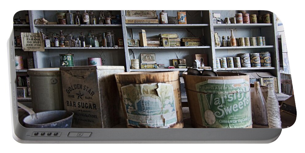 Travel Portable Battery Charger featuring the photograph Bodie General Store by Crystal Nederman