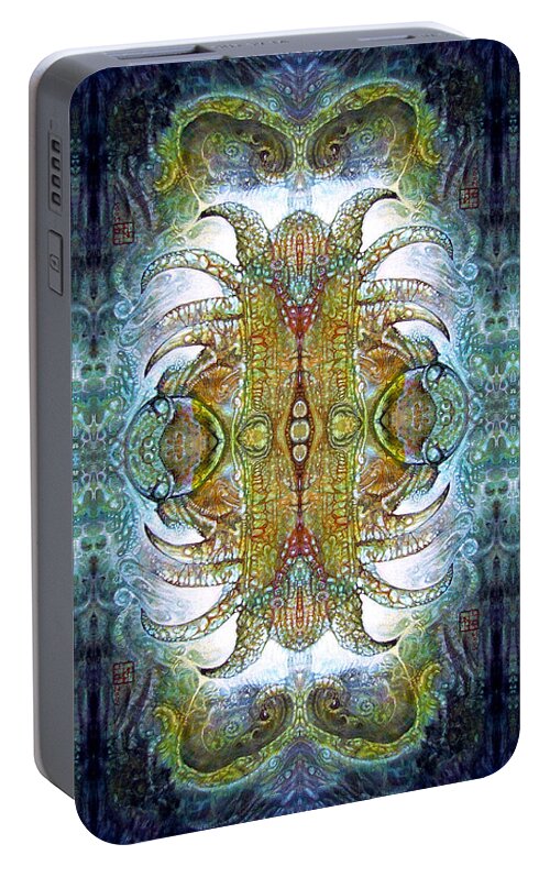 bogomil Variations Portable Battery Charger featuring the digital art Bogomil Variation 14 - Otto Rapp and Michael Wolik by Otto Rapp