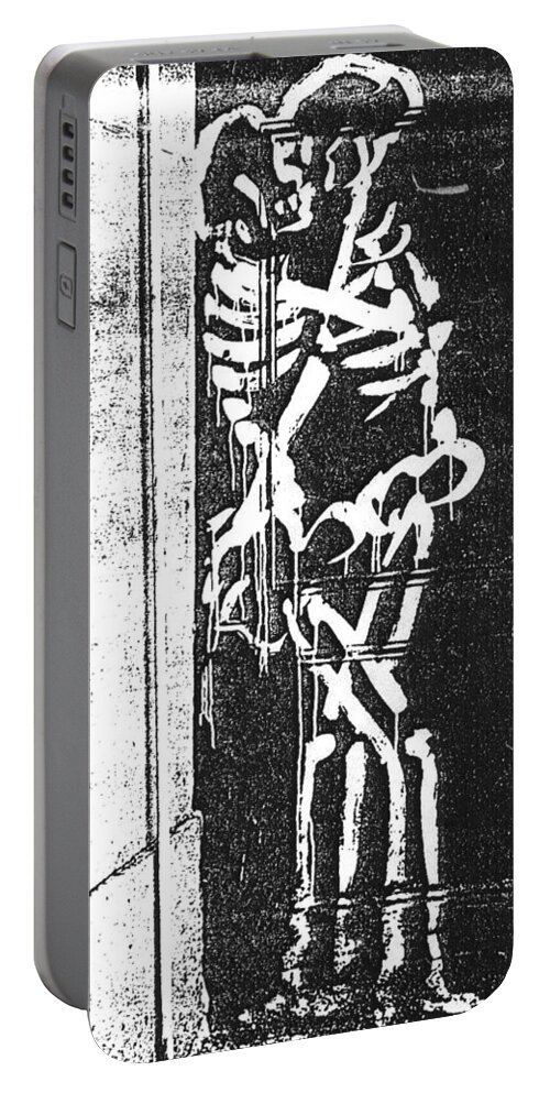 Digital Portable Battery Charger featuring the digital art Bones by Randall J Henrie