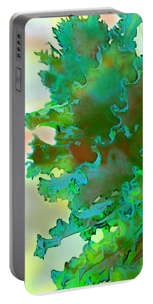 Botanicals Portable Battery Charger featuring the digital art Botanica Fantastica 3 by Pamela Smale Williams