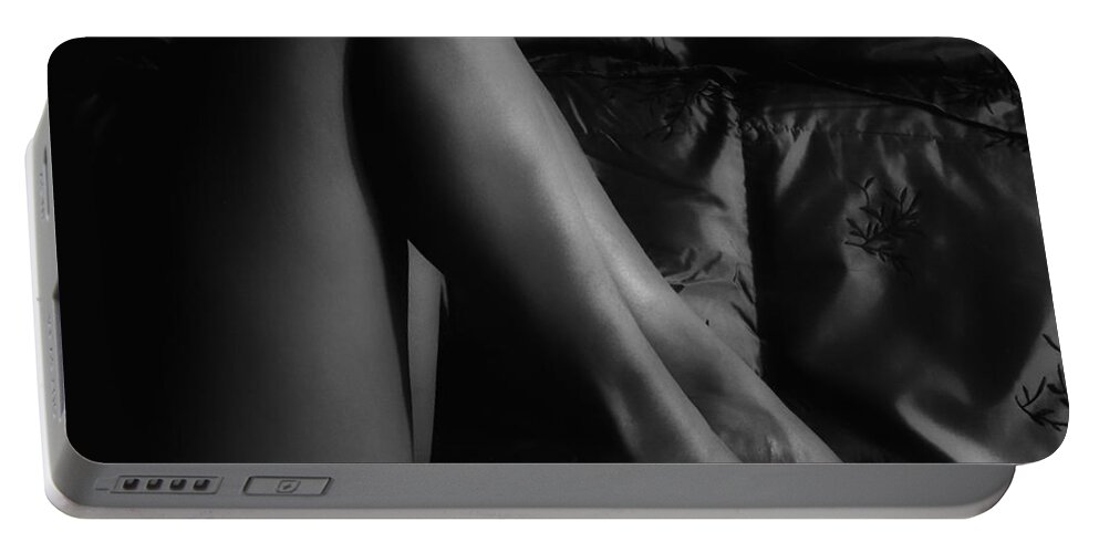 Boudoir Portable Battery Charger featuring the photograph Boudoir by Donna Blackhall