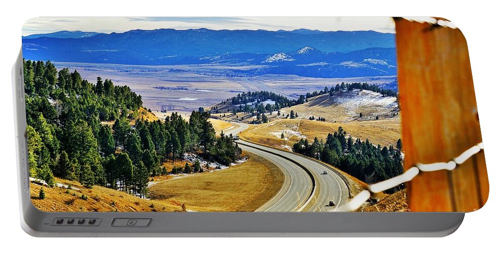 Boulder Portable Battery Charger featuring the photograph Boulder Montana by Merle Grenz