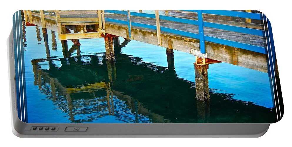 Dock Portable Battery Charger featuring the photograph Boulevard Blue by Jamie Johnson
