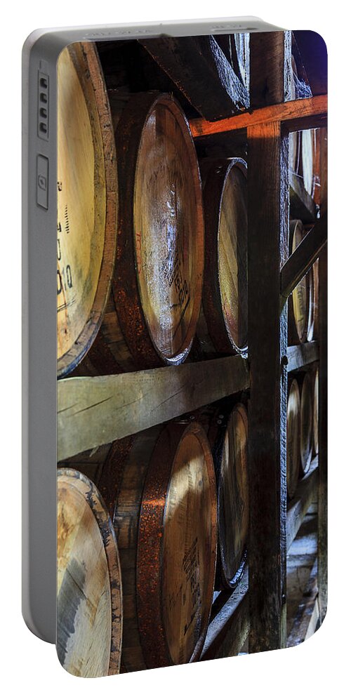 Kentucky Portable Battery Charger featuring the photograph Bourbon warehouse by Alexey Stiop