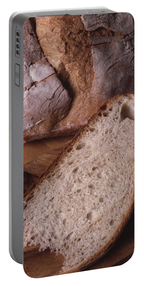 Photo Decor Portable Battery Charger featuring the photograph Bread by Steven Huszar