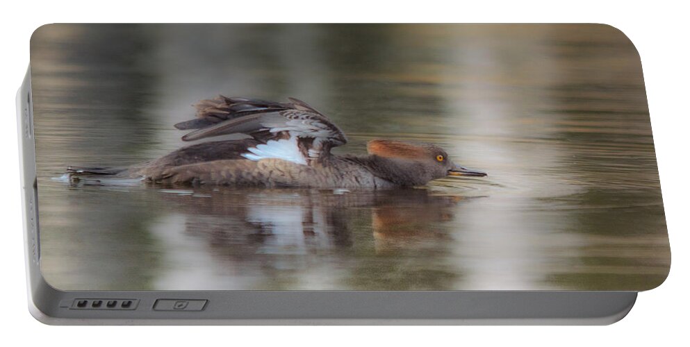 Duck Portable Battery Charger featuring the photograph Breastroke by Sue Capuano