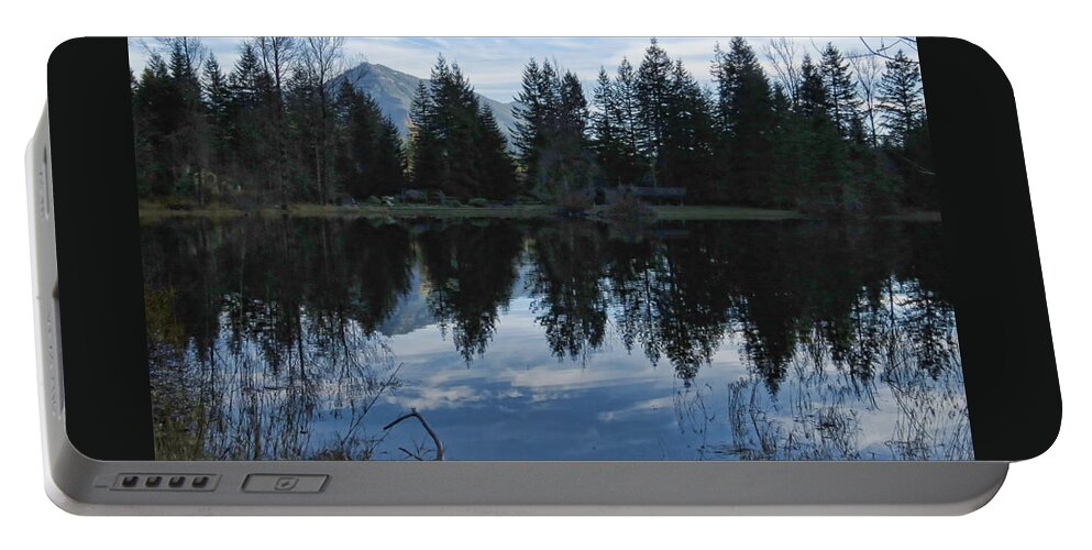 North Bend Portable Battery Charger featuring the photograph Brewster Lake North Bend WA by Helaine Cummins