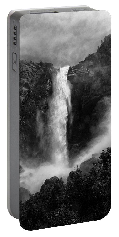 Water Portable Battery Charger featuring the photograph Bridalveil Falls by Cat Connor